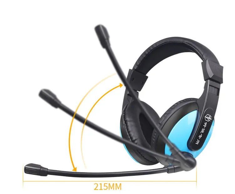Blue760 wired gaming headset with over-ear cups and attached microphone on a 1.8-metre cable