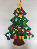 DIY felt Christmas tree for children in 95x70cm or 100x70cm sizes with optional 97x54cm snowman decoration