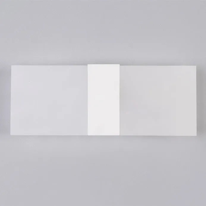 Modern acrylic wall lamp in silver finish with LED light, showing warm and white light settings.