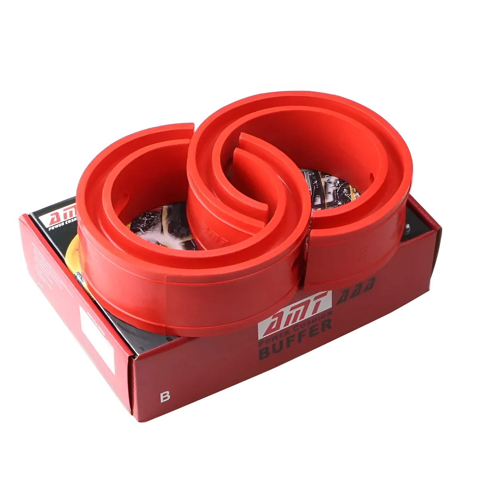 Red rubber car shock absorber spring buffer cushion for heightened chassis general vehicle model