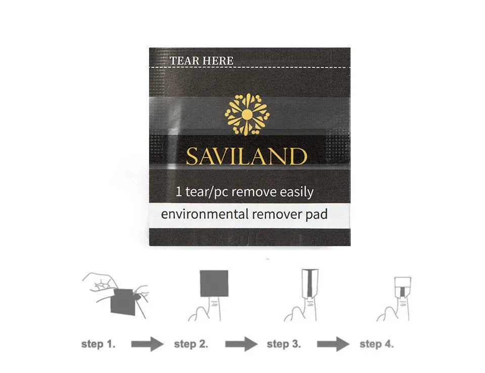 Black nail polish remover wraps, 200 PCS per box, self-contained cotton, 132mm x 53.5mm x 103mm box