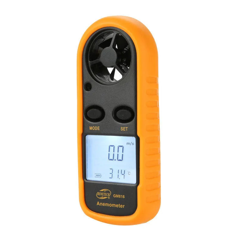 Biaozhi orange digital portable wind speed measuring instrument handheld anemometer