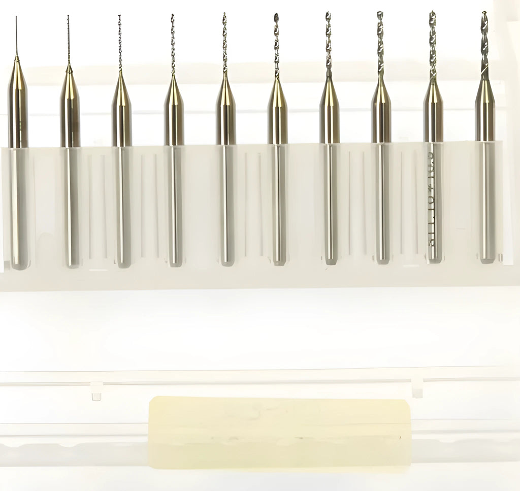 Set of imported tungsten carbide micro engraving bits for precision circuit board machining