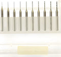 Set of imported tungsten carbide micro engraving bits for precision circuit board machining