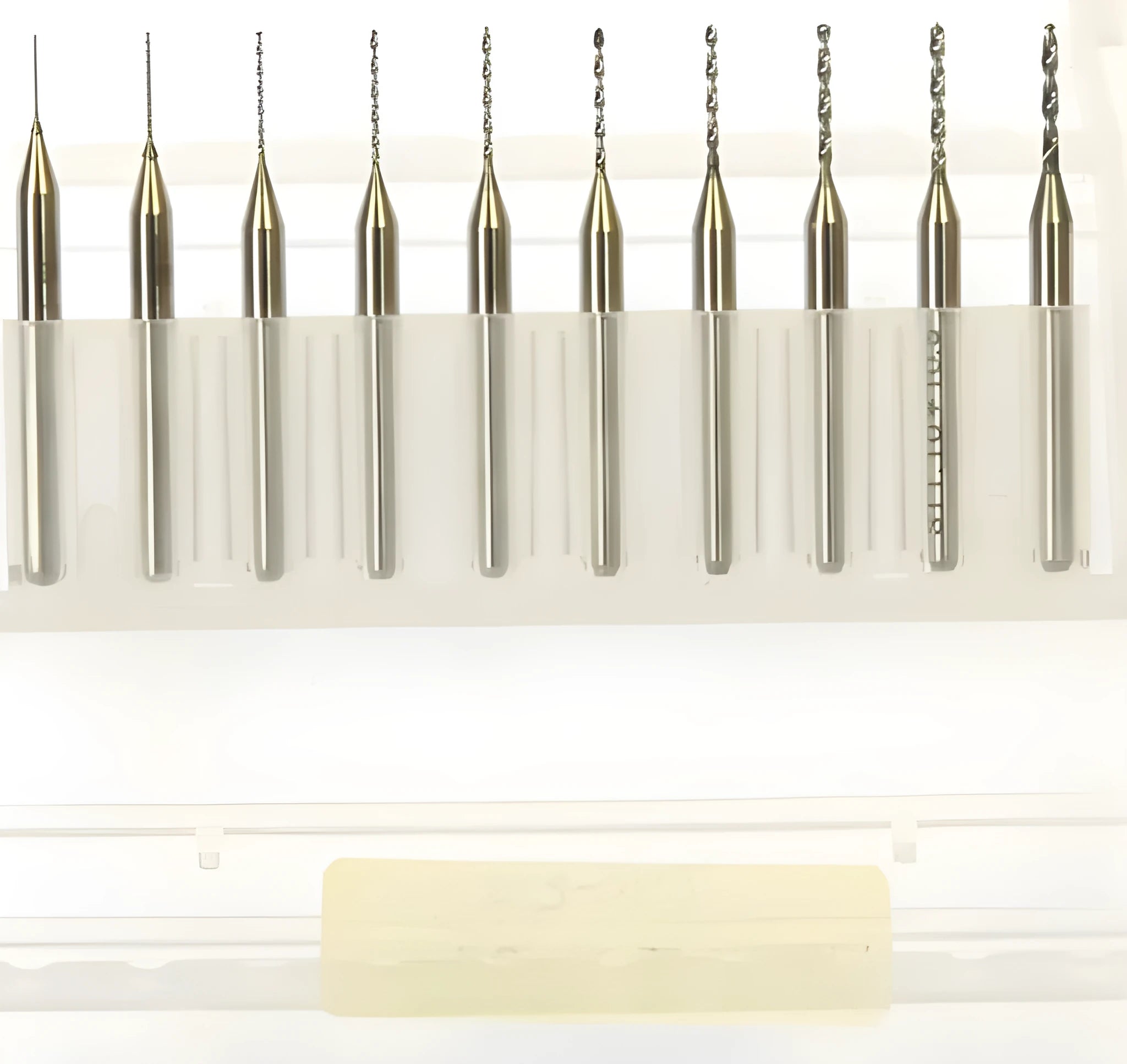 Set of imported tungsten carbide micro engraving bits for precision circuit board machining