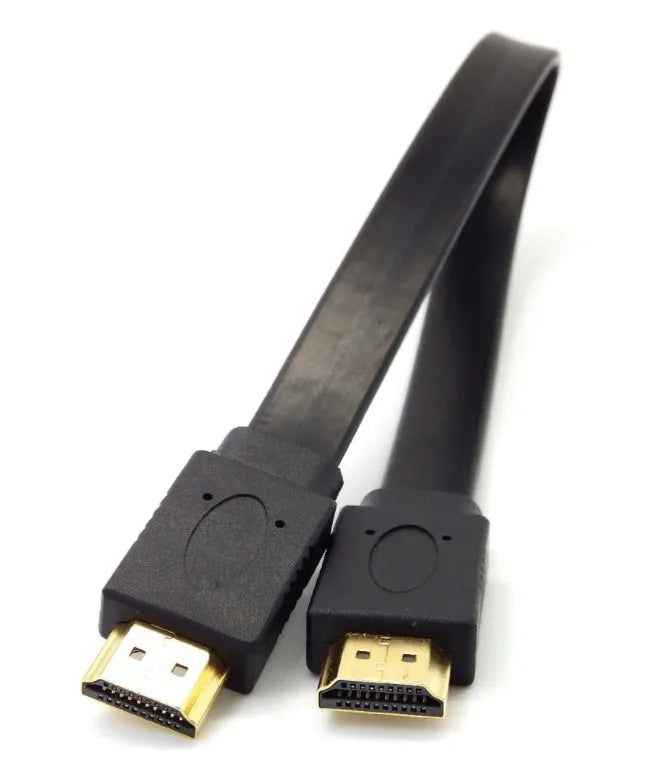 Flat design HDMI cable with version 1.4 rating for 1080P HD video connections