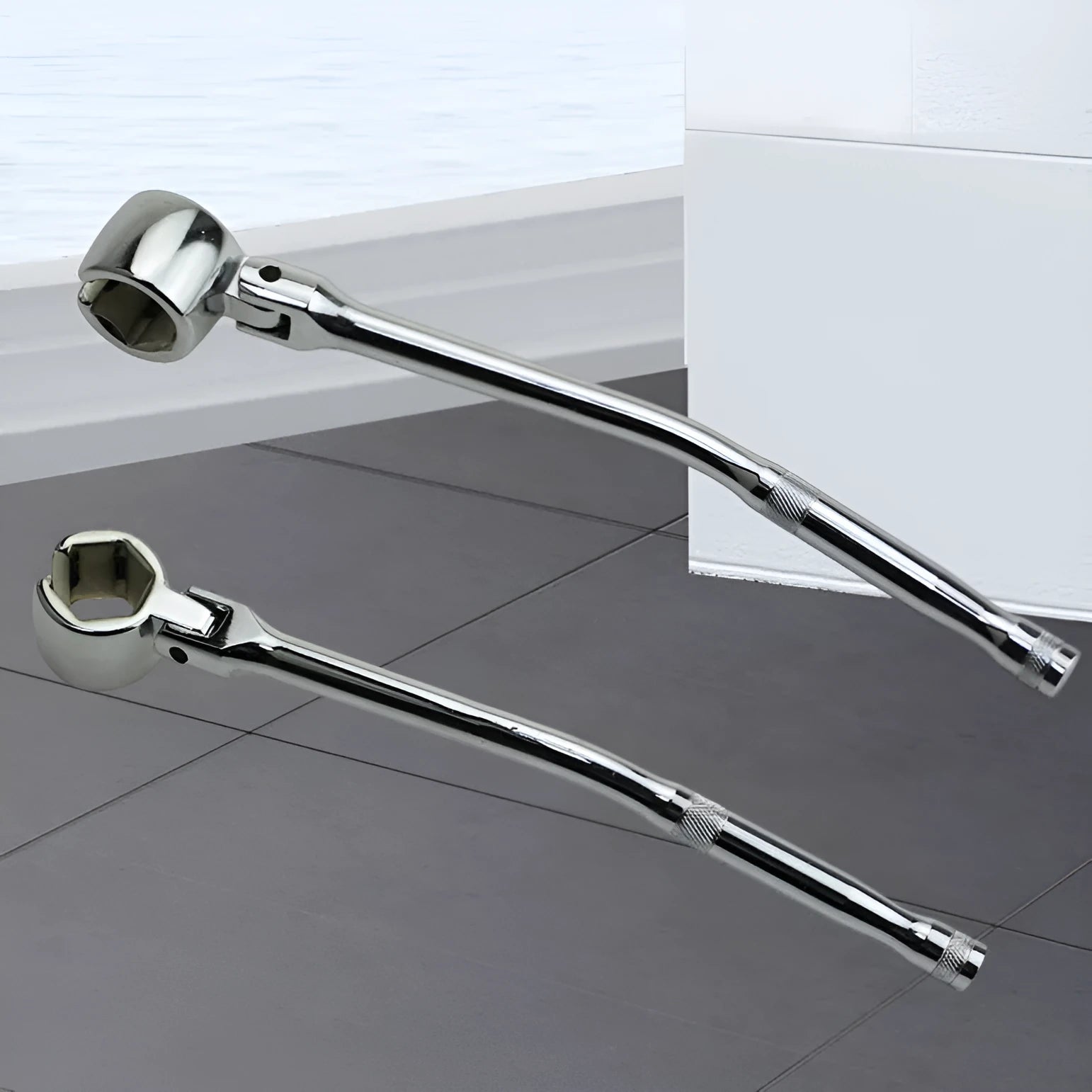 22mm hexagonal oxygen sensor removal tool with 270mm chromium vanadium steel construction and bright chrome finish