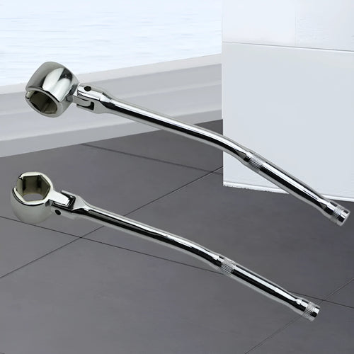 22mm hexagonal oxygen sensor removal tool with 270mm chromium vanadium steel construction and bright chrome finish