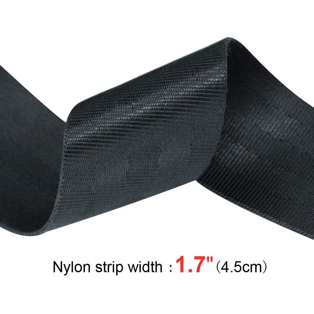 Black cotton dog training lead, 110cm total length, traction belt style for training and walks
