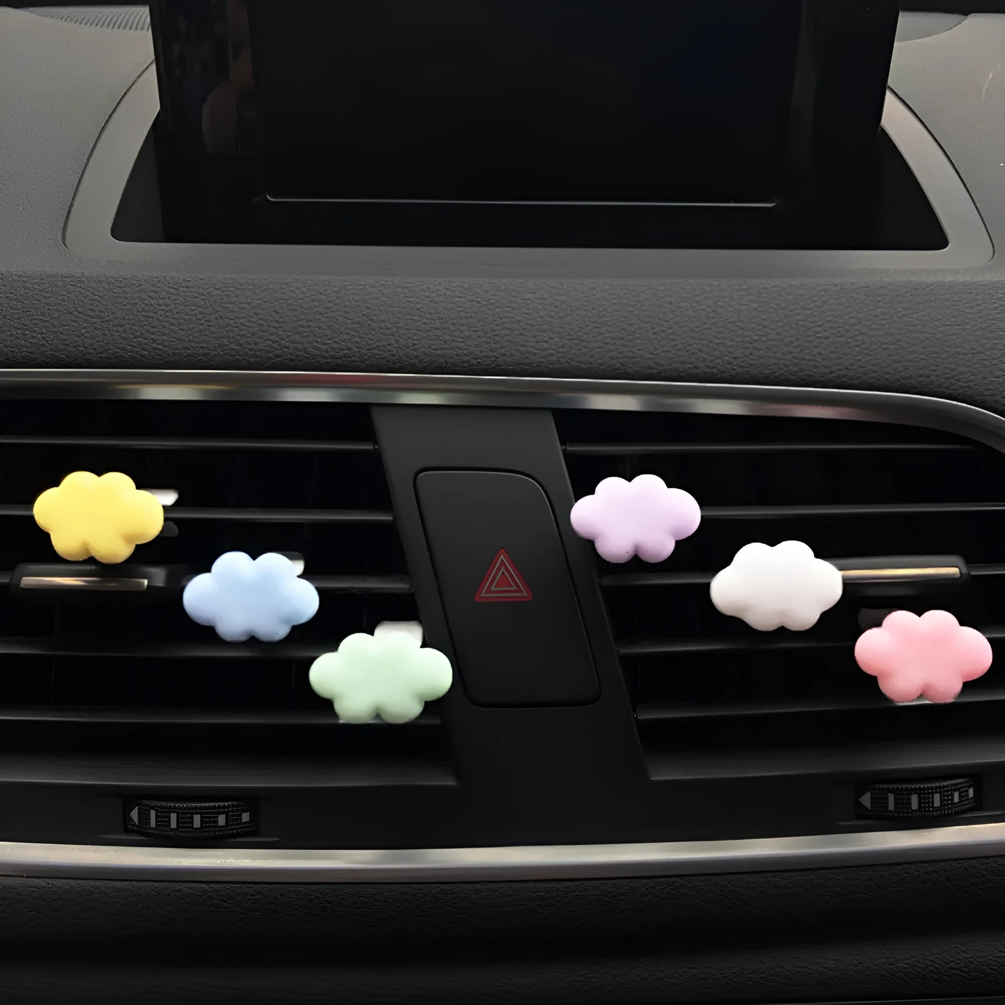 Resin Baiyun cartoon car air freshener clip in multiple colours