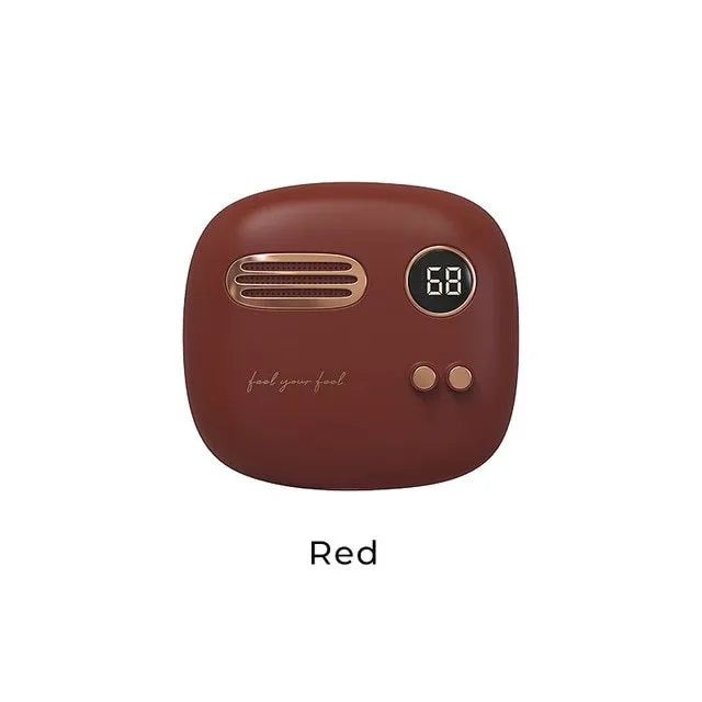 2 in 1 hand warmer power bank 5000mAh with double-sided 52°C heat and digital display