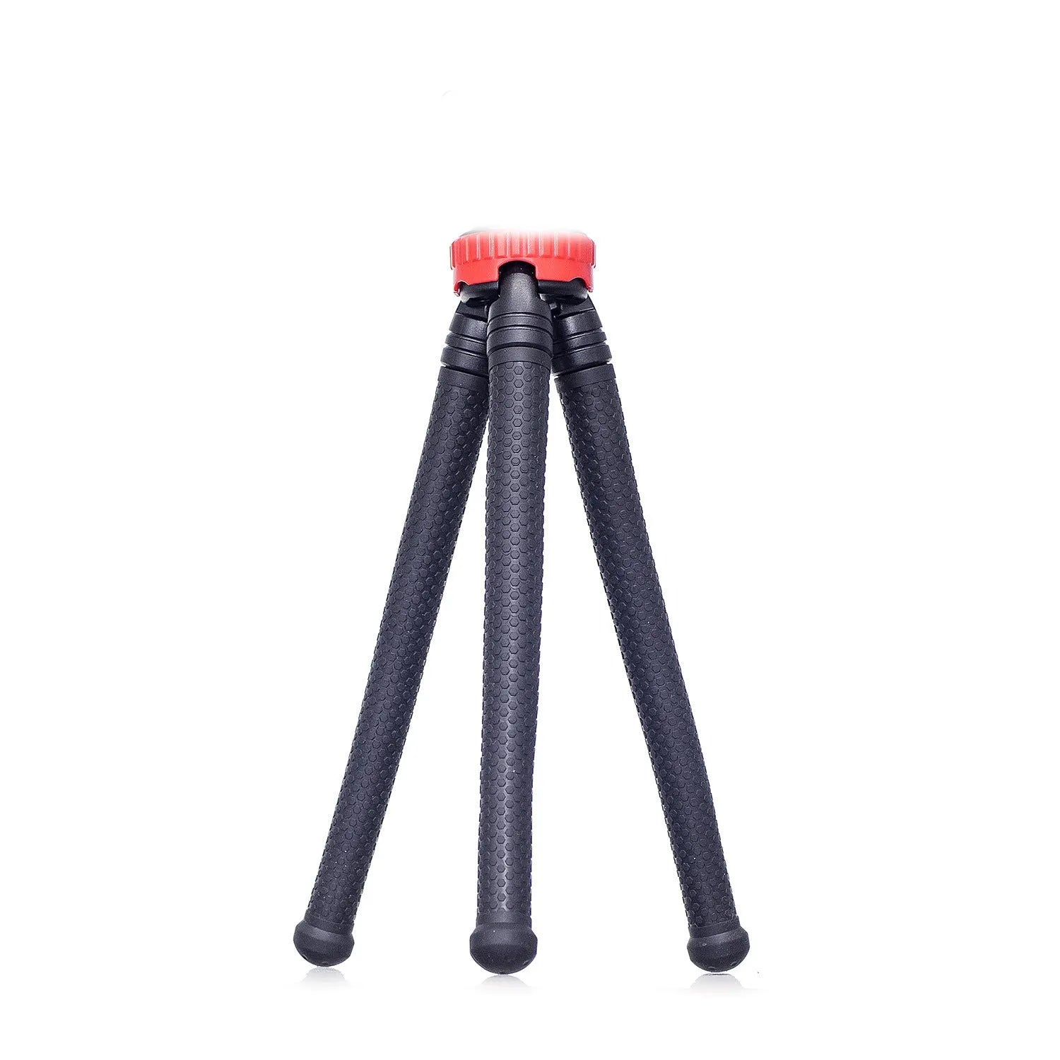 Black octopus tripod stand with flexible legs and a spherical gimbal head, shown extended to 30cm.