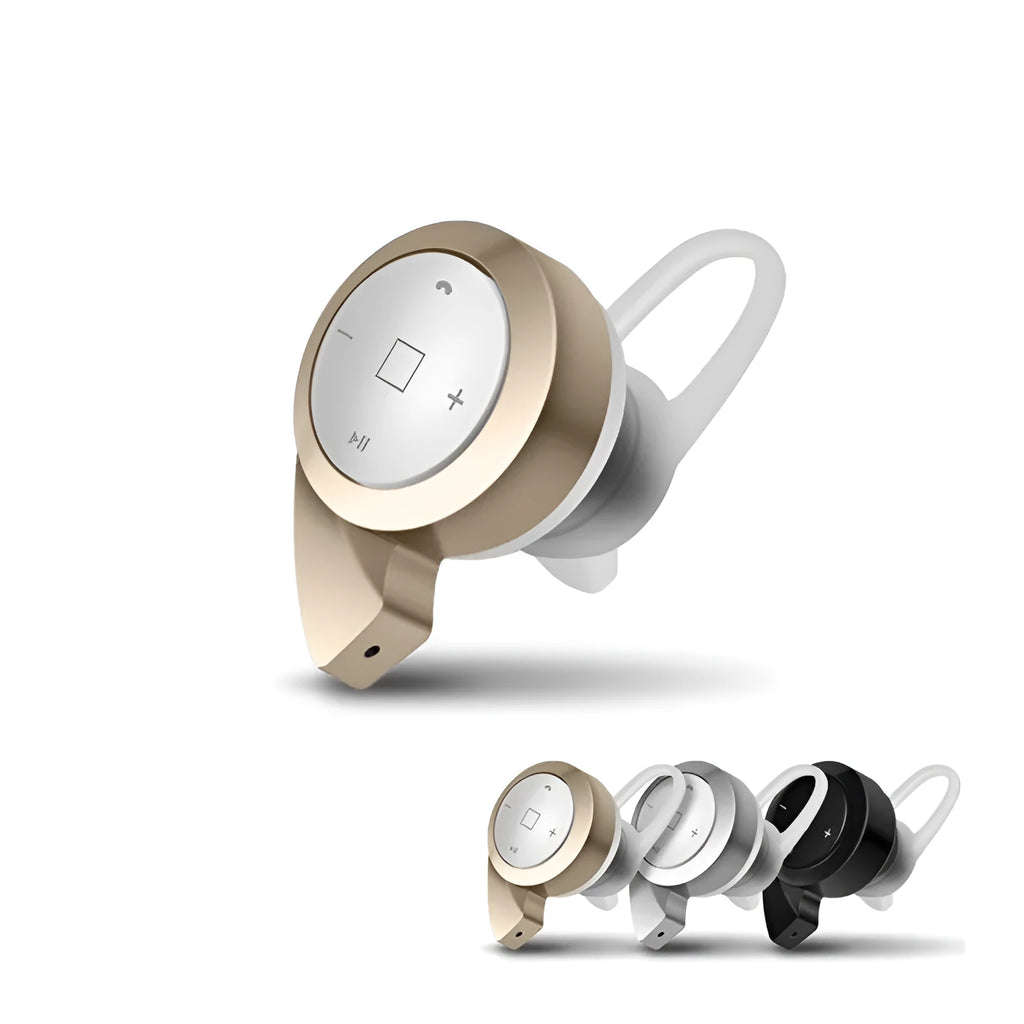 Snail MiNi Bluetooth Headset 4.0 compact design in black with earpiece and call button
