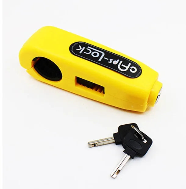 Caps motorcycle scooter security disc lock in red, yellow, blue, orange, black, green colours