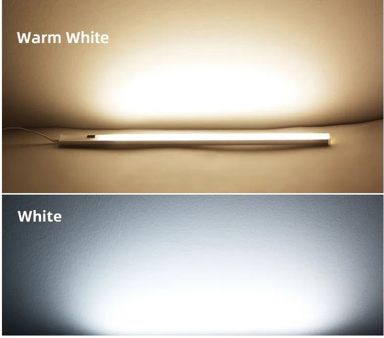 Aluminium profile LED strip bar light in three lengths for cabinet and bookcase lighting.