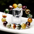 Colourful cornucopia ghost design crystal bracelet with 10mm ball beads in ethnic retro style.
