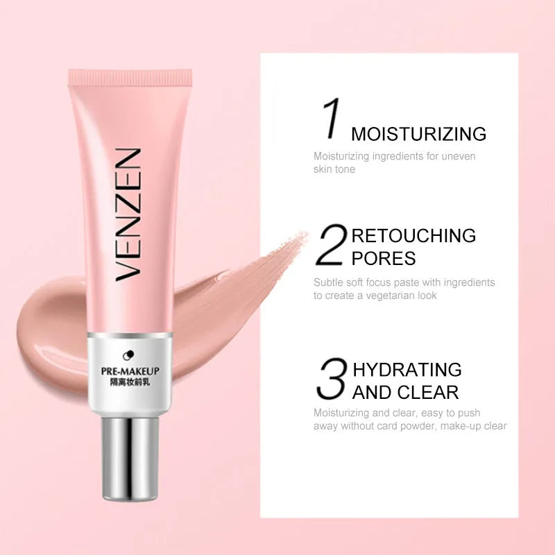 Pink foundation primer 30g pot with hydrating pore minimising formula