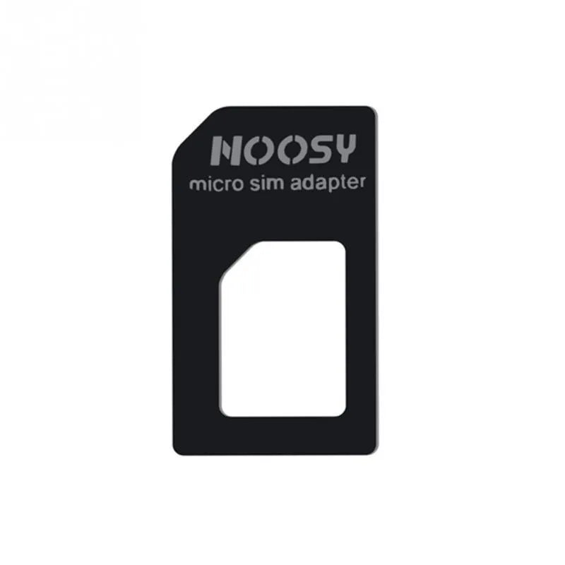 Three blank SIM cards in black and white colours showing cuttable design for different phone SIM sizes