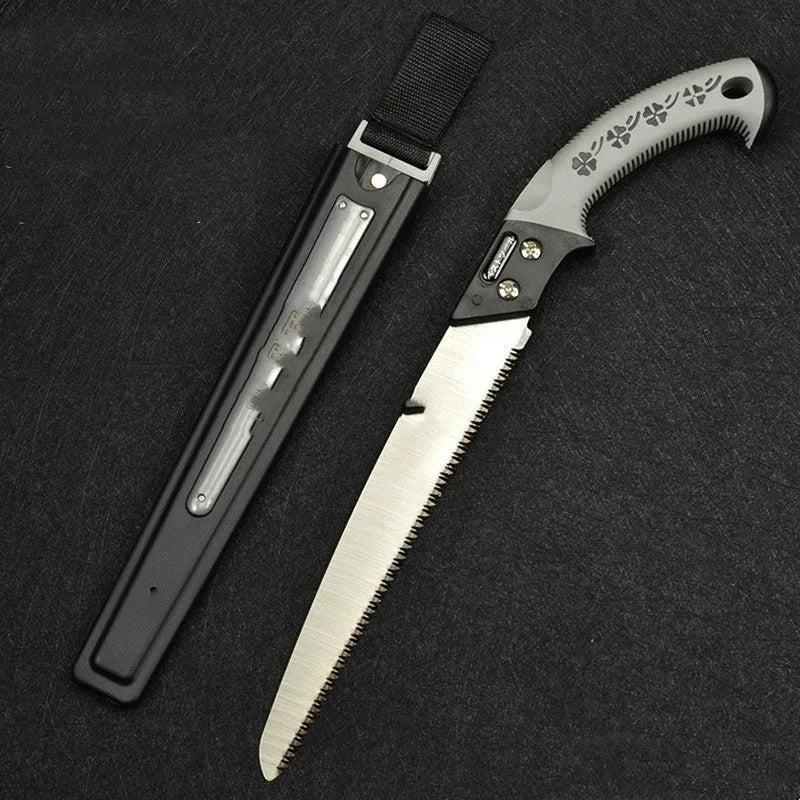 460mm Japanese-style two-tone waist saw with 1.2mm blade for tree sawing and woodworking