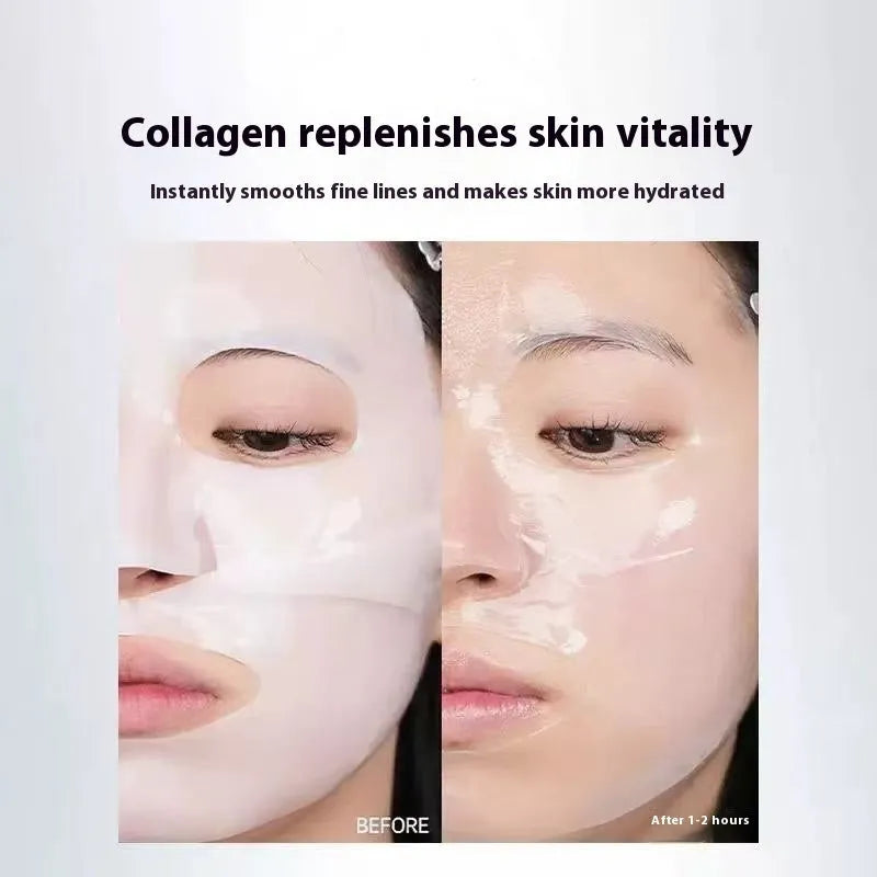 HANJILIAN Collagen Facial Mask box containing five individual sheet masks for skincare.