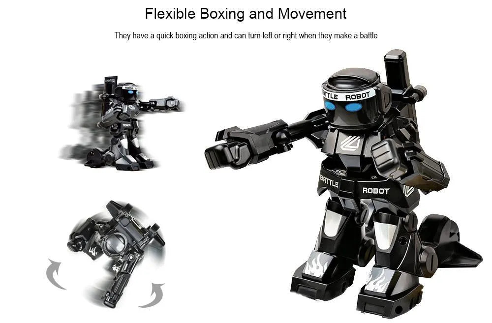 777-615 mini RC battle robot with remote control, punching action, light and sound, plastic body, 7 x 6.5 x 9.5 cm
