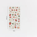 Sheet of DIY metallic gold fruit stickers including grape, orange, passion fruit, peach, pineapple, and strawberry designs.