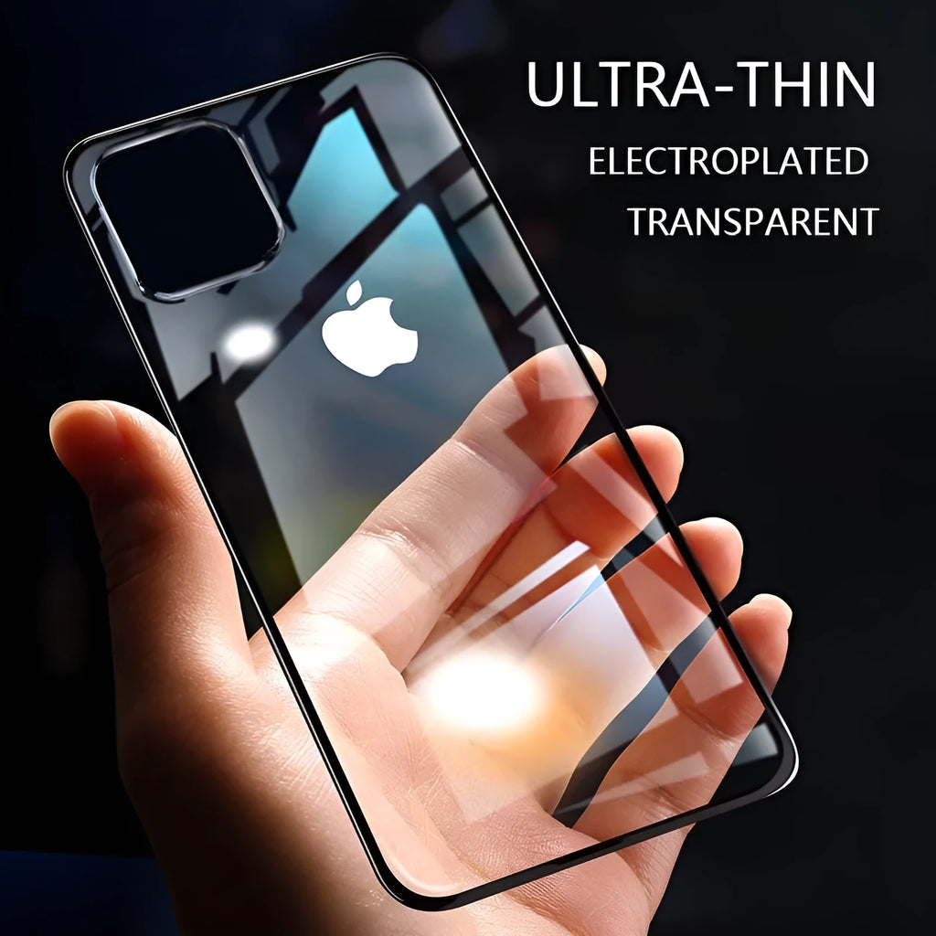 Transparent soft TPU protective phone case for iPhone 11, XS, and 8 models with anti-knock shockproof design