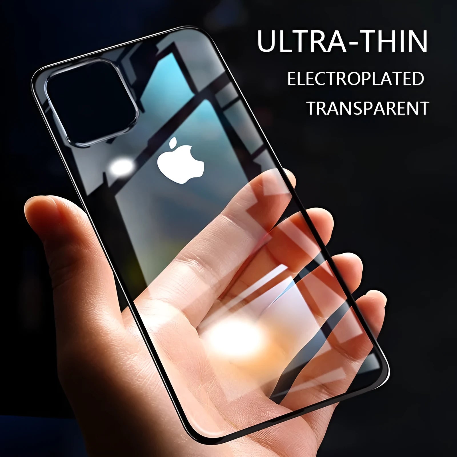 Transparent soft TPU protective phone case for iPhone 11, XS, and 8 models with anti-knock shockproof design