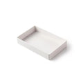 White PP A4 paper document case, medium size for A4 paper, with drawer style option