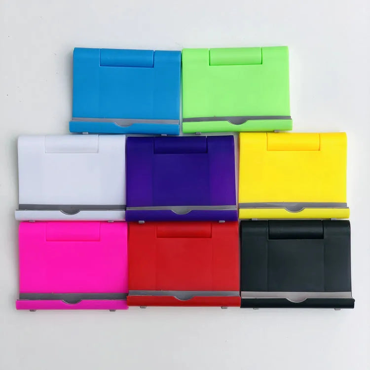 S059 universal folding mobile phone tablet holder in black compact size 10cm by 8cm by 2cm
