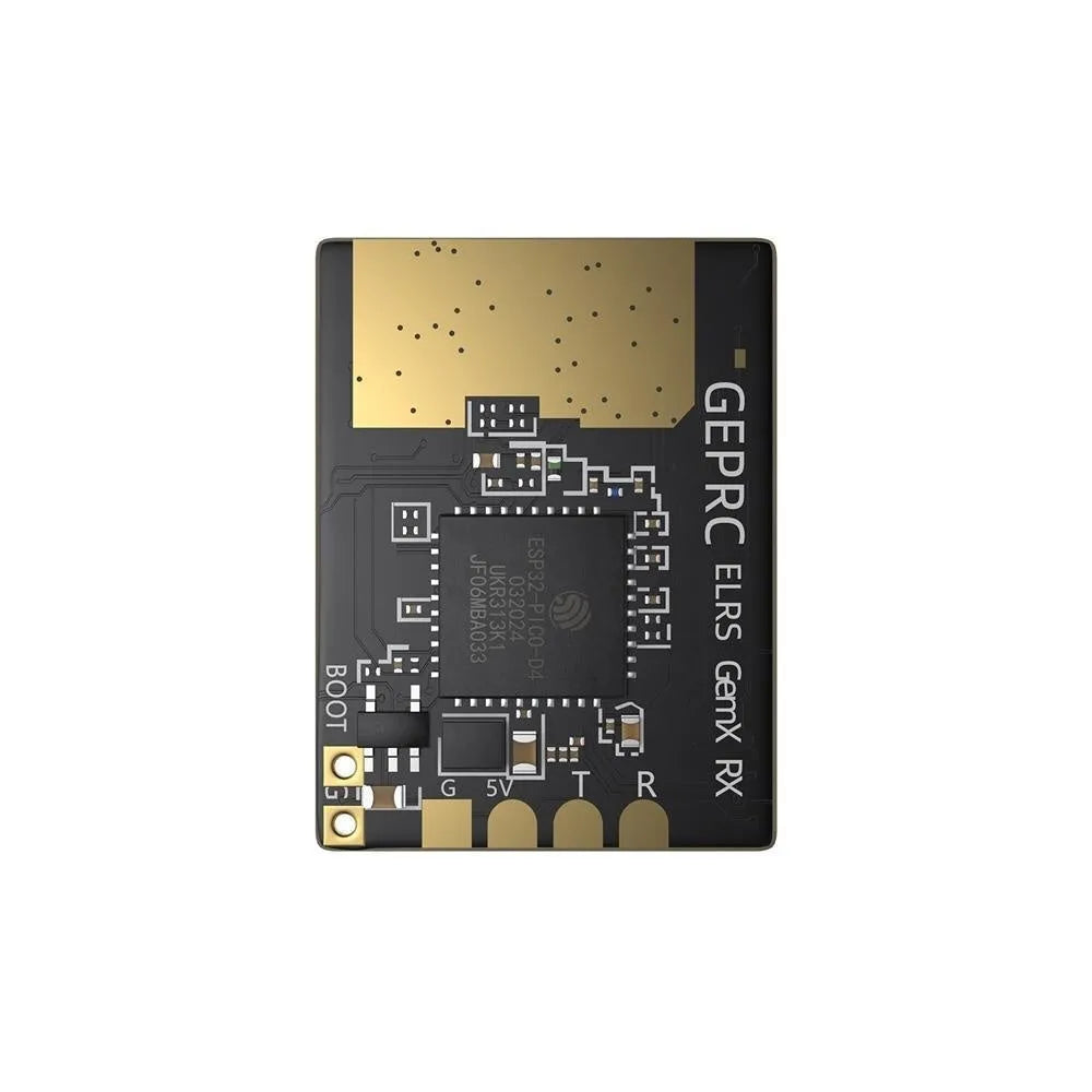 ELRS 915M and 2.4G dual-band FPV radio receiver with two T-shaped antennas and installation accessories