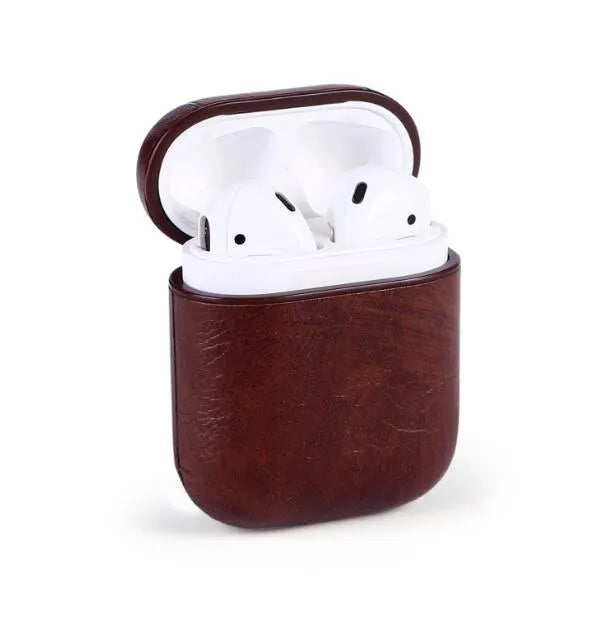 Leather protective case for Apple AirPods charging case in four colour options