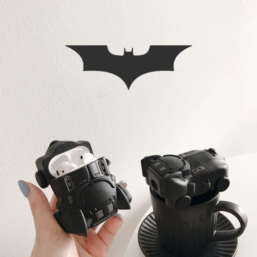 Creative Bat Chariot Bluetooth headset cover in black for AirPods generation 2 case