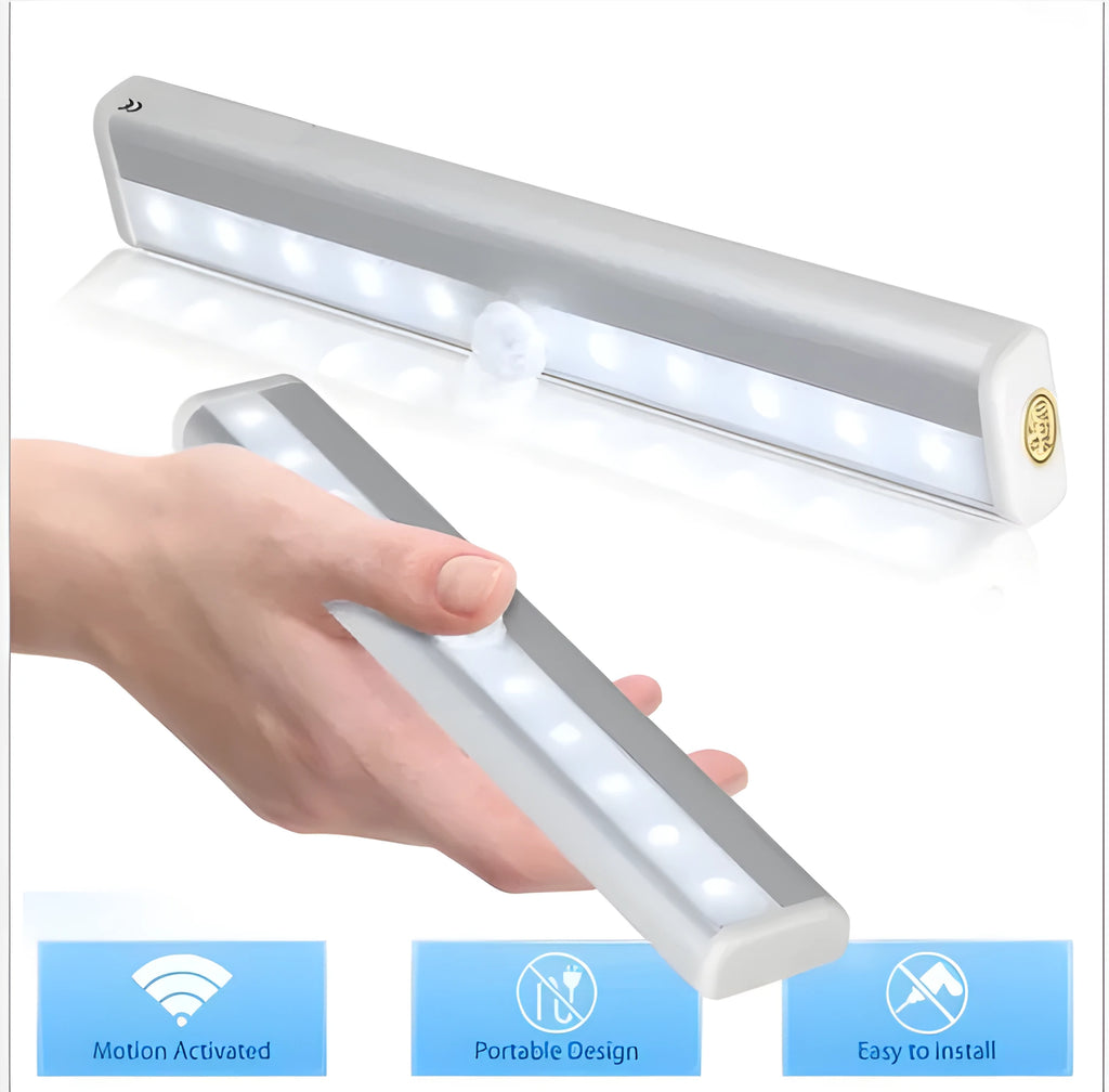 LED sensor light with infrared motion sensor and aluminium shell for cabinet use