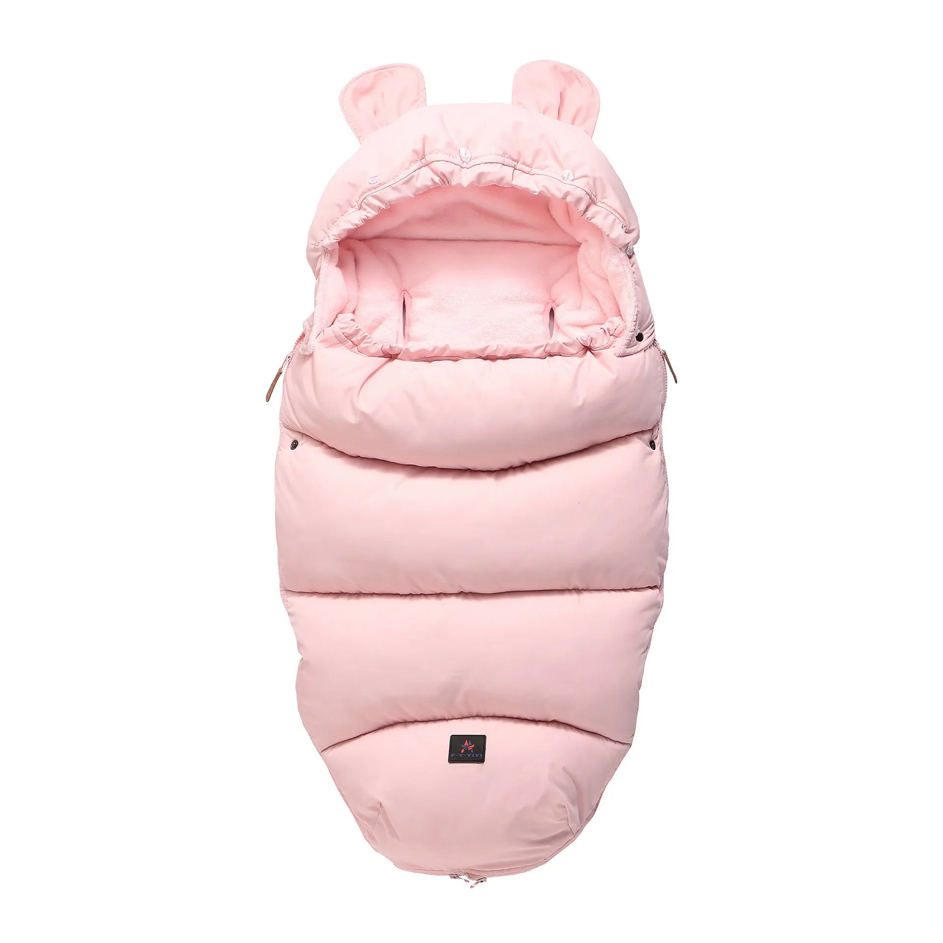Dismountable baby stroller sleeping bag in a silkworm cocoon style for ages 1-3.