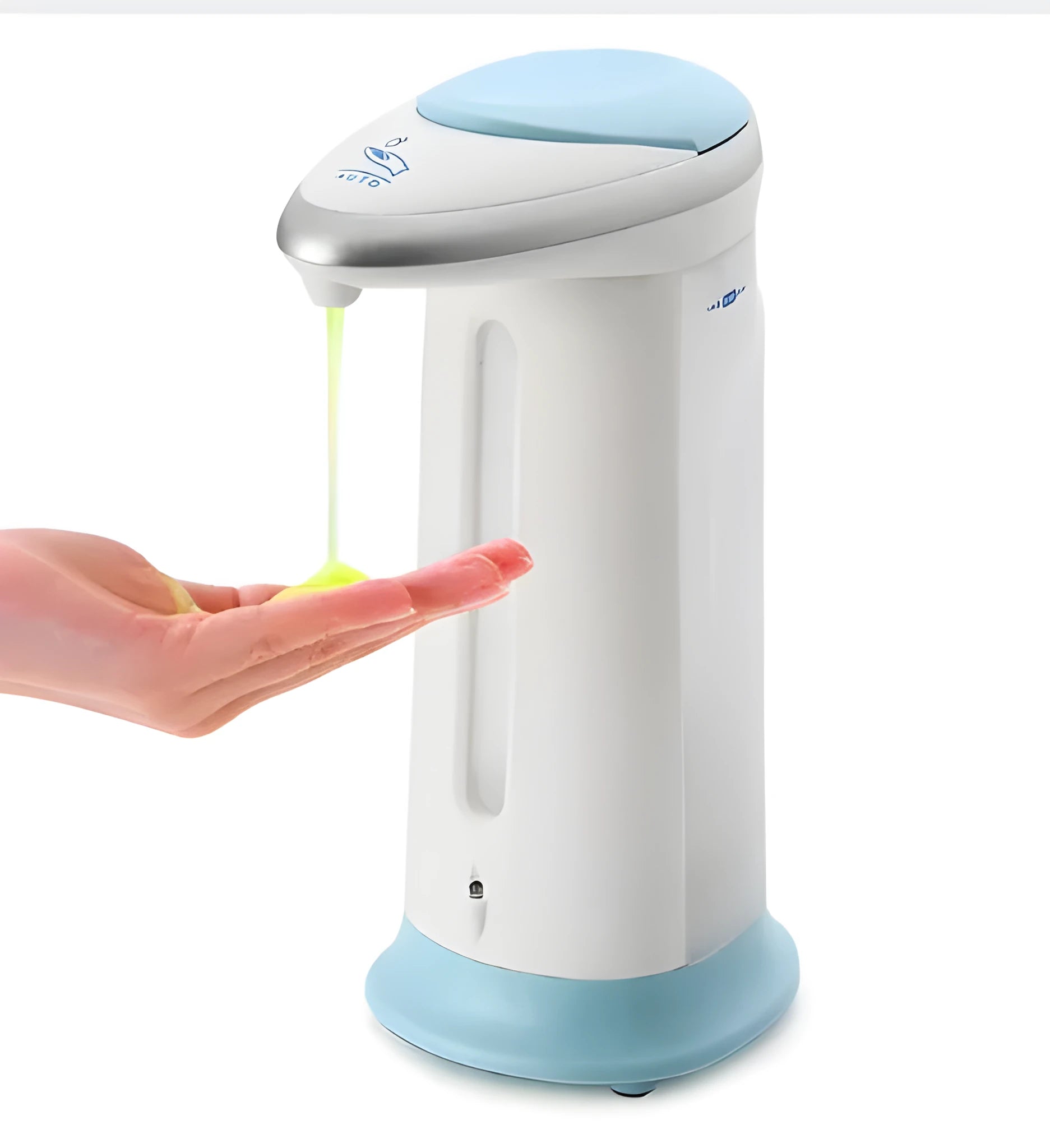 Automatic sensor soap dispenser with infrared sensing, 400ml capacity, multi-colour ABS plastic housing