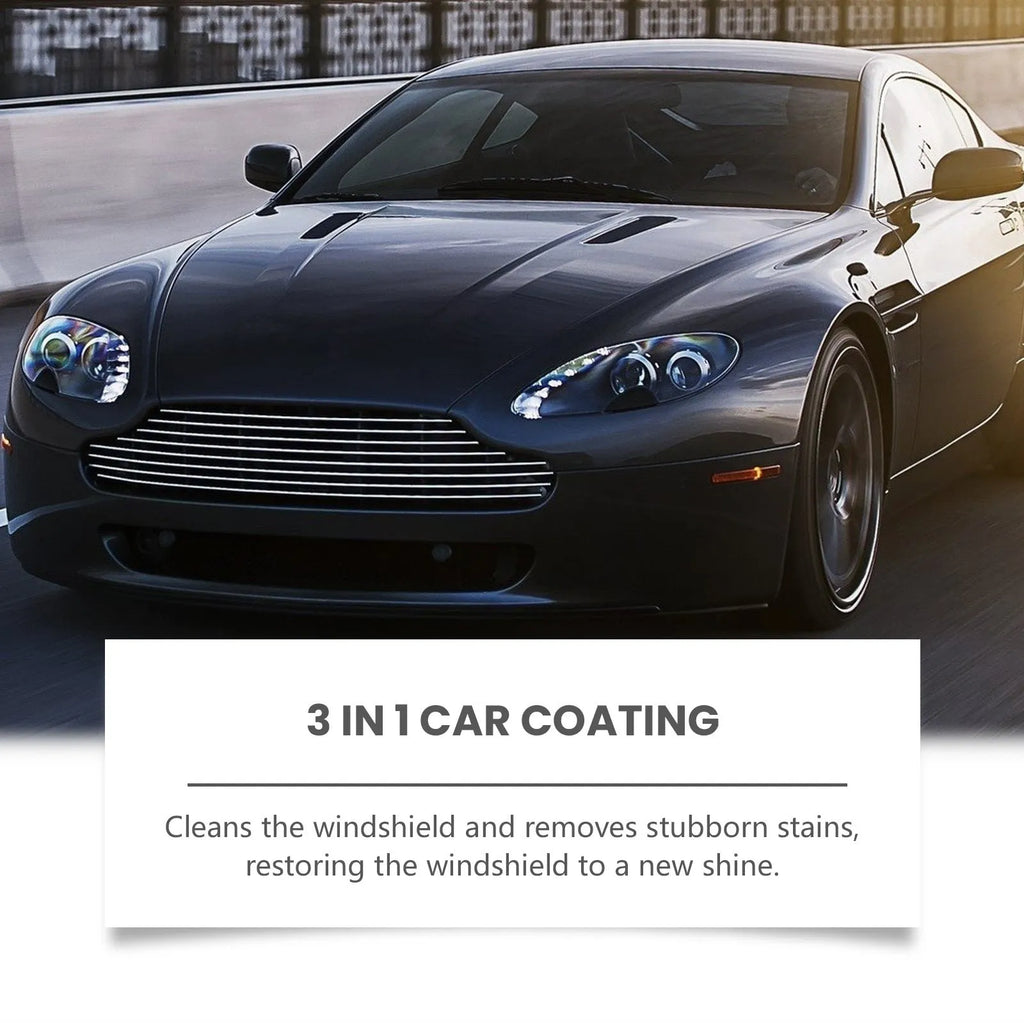 3-in-1 car coating spray with wax in 120ml bottle and 20x20cm towel for DIY car detailing