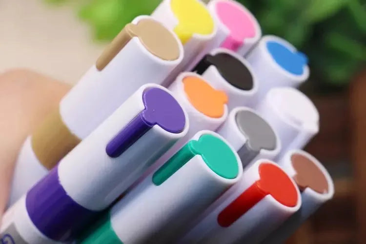 Permanent paint marker pen for car tyre tread and metal CD repair, 14.3 cm, 12 colours available