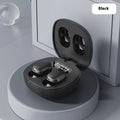 Wireless Bluetooth in-ear headset with digital display screen in black colour
