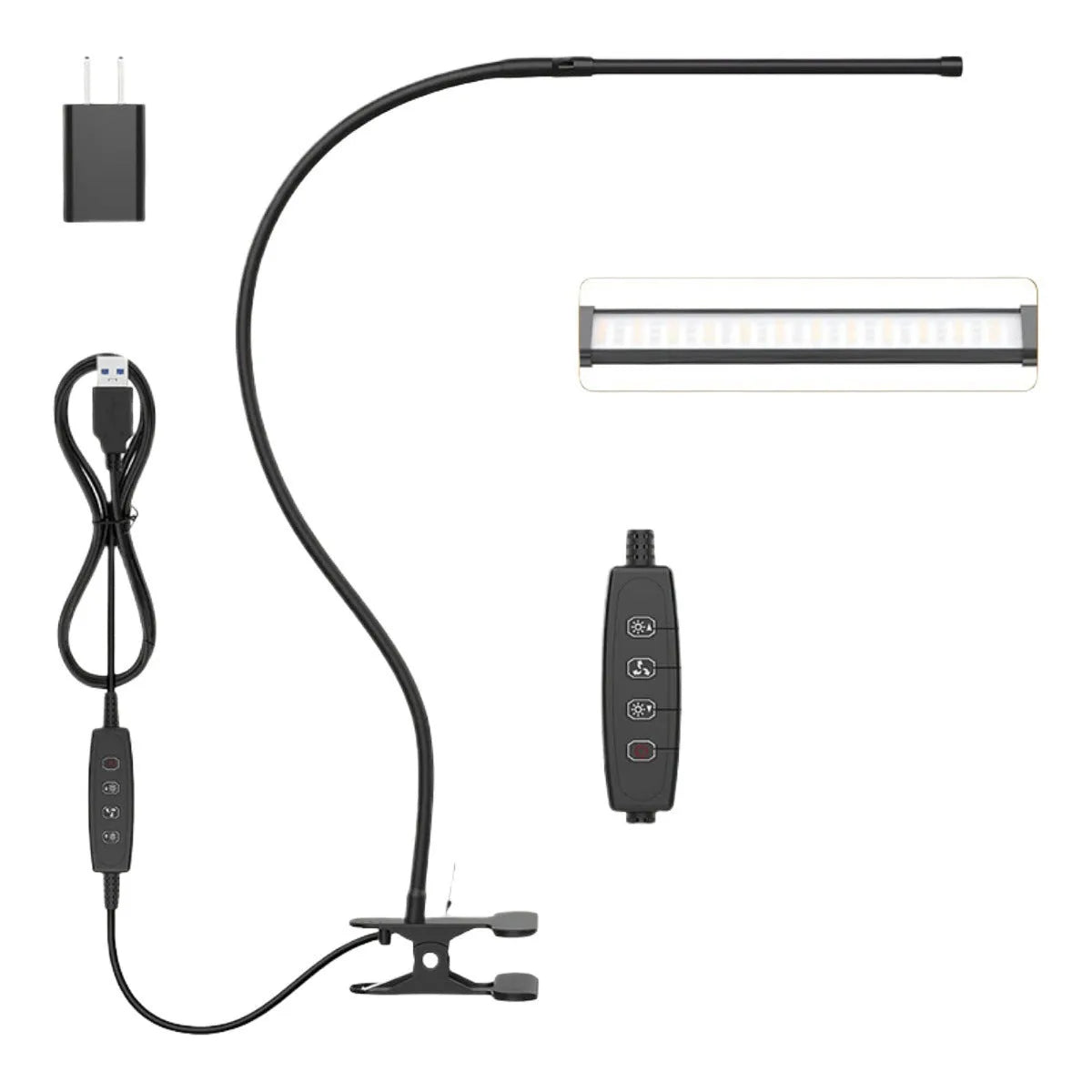 Classroom floor lamp with 100 LED lights, 26cm tall, USB powered, modern simplicity style