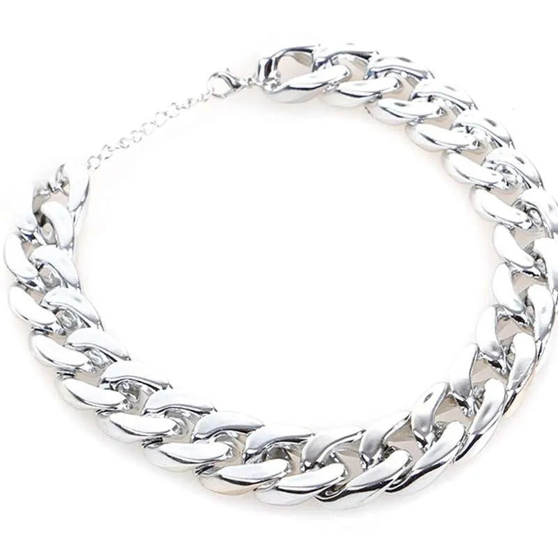 Adjustable gold chain dog collar with twisted design for small to medium sized pets