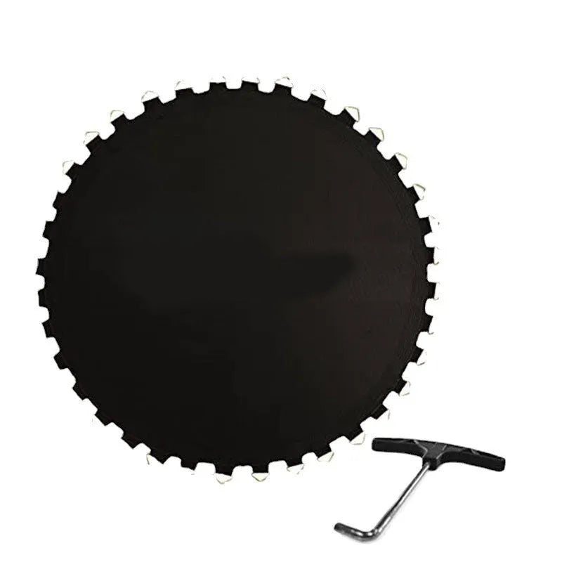 Round elastic trampoline bungee replacement fabric band with buttons for large outdoor indoor trampolines