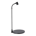 Round base LED USB plant lamp with white light on a glass container