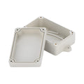 Black ABS plastic waterproof instrument box for security system power supply.