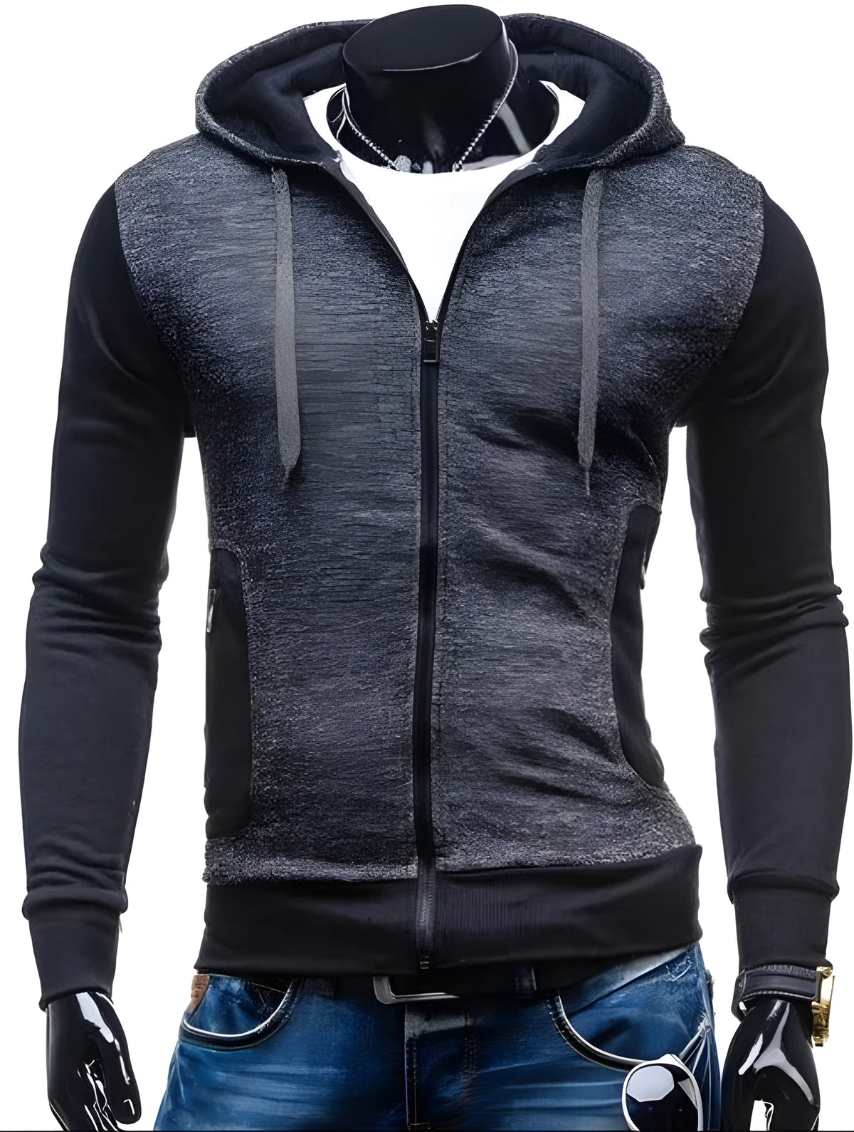 Men's Hombre sweatshirt crew neck pullover in sizes M to 3XL, long sleeve casual top
