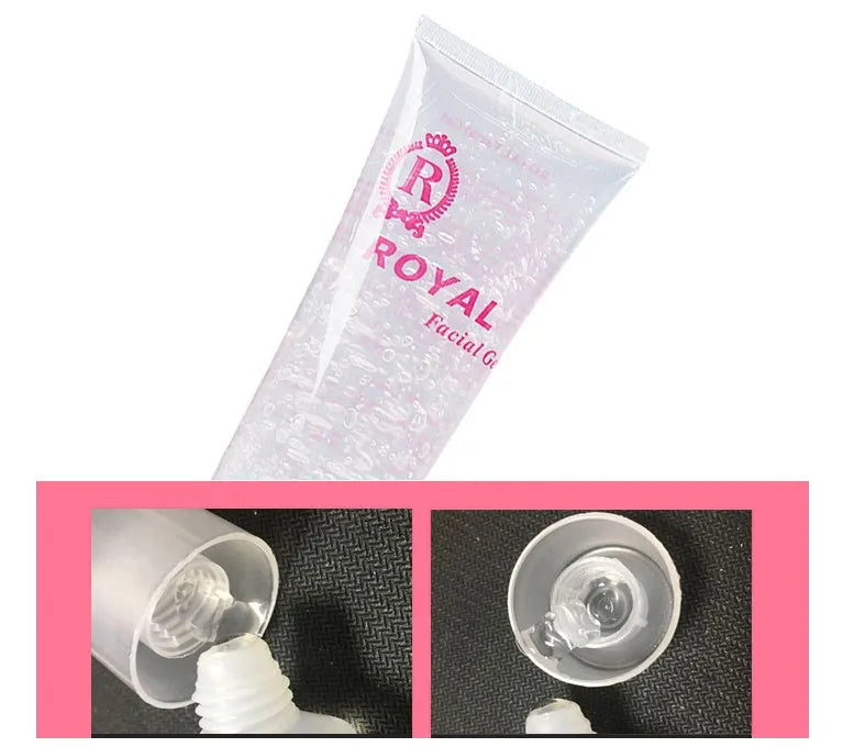 White hyaluronic acid facial gel in 280g and 300g sizes, moisturising gel for daily skincare.