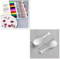 Children's floating water painting pen set with 8 or 12 colours, plastic shells, and a spoon
