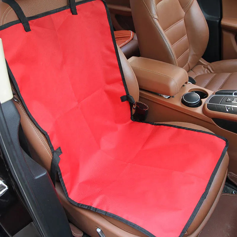Dog car seat cover waterproof Oxford fabric unfolded on car seat, 106x46.5cm, available in black, blue, red