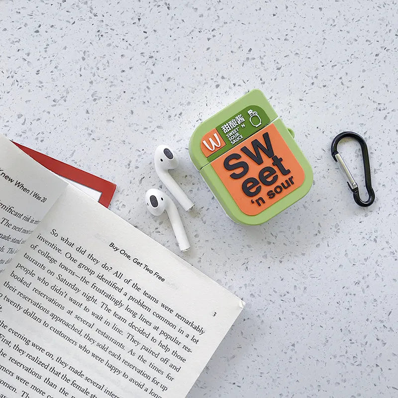 Cartoon animal silicone protective case for Apple AirPods in multiple colour options