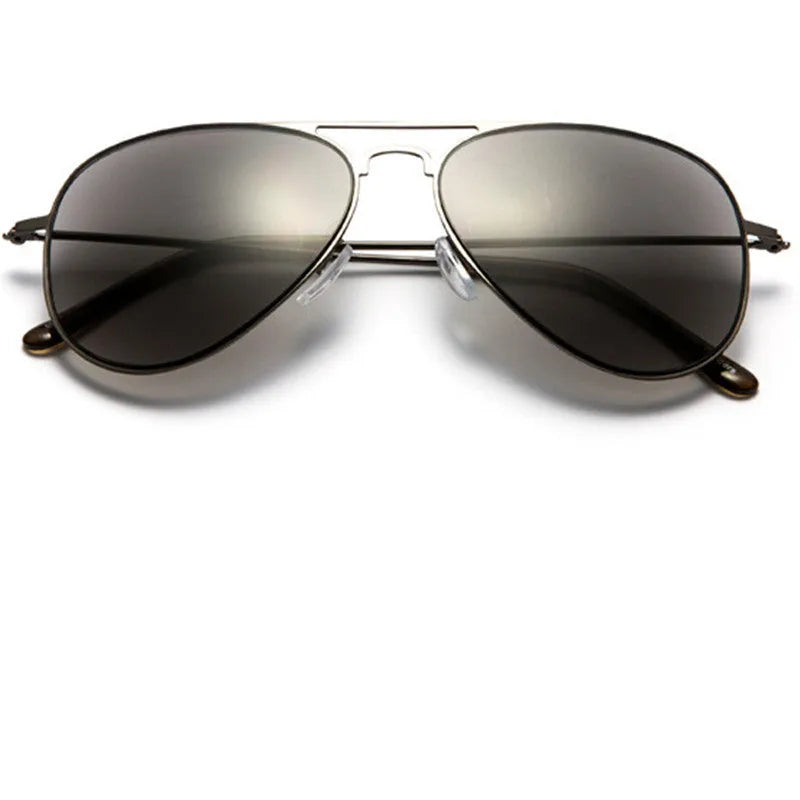 Black stainless steel full lens sun reading glasses with PC lens on display